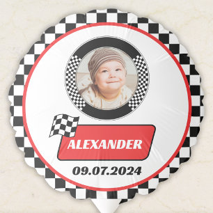 Personalized Fast One Birthday Photo Balloon
