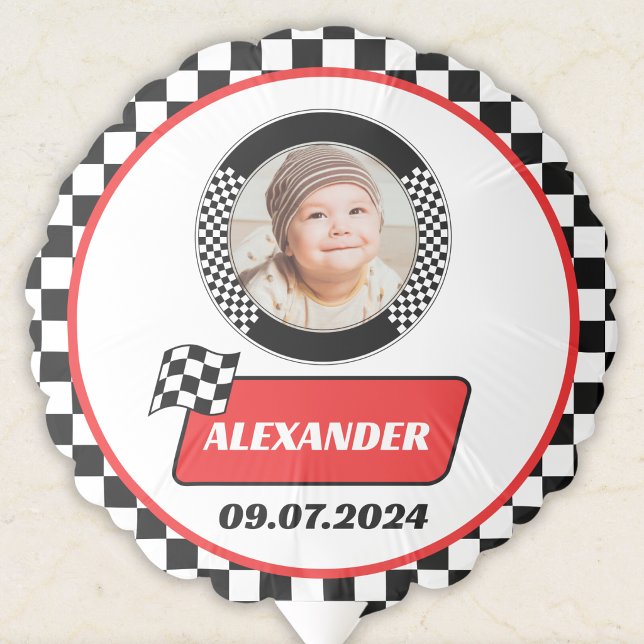 Personalized Fast One Birthday Photo Balloon (Creator Uploaded)