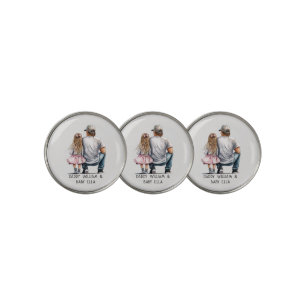Personalized Father and Daughter (4) Golf Ball Marker