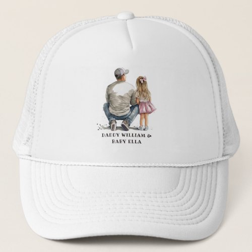 Personalized Father and Daughter 5 Trucker Hat