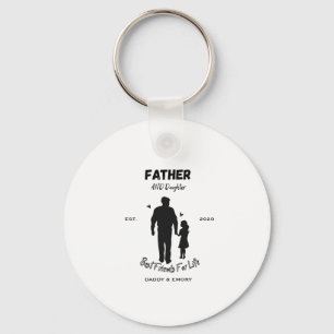 Personalized Father and Daughter Best Friends For  Keychain