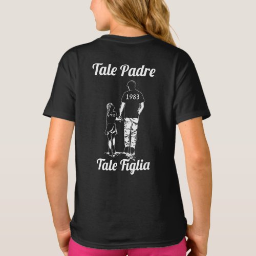 Personalized Father And Daughter Name Fathers Day T_Shirt