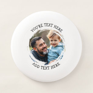 Personalized Father and his Kids Template Wham-O Frisbee