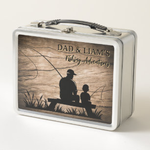 Personalized Father and Son Fishing Memory Box
