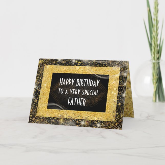 Personalized Father Birthday Greetings Card (Front)