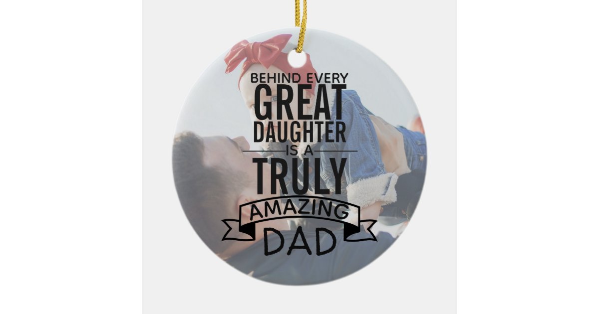 Personalized Father Daughter Photo Ornament Zazzle