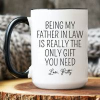 Personalized Father In Law Birthday Gift