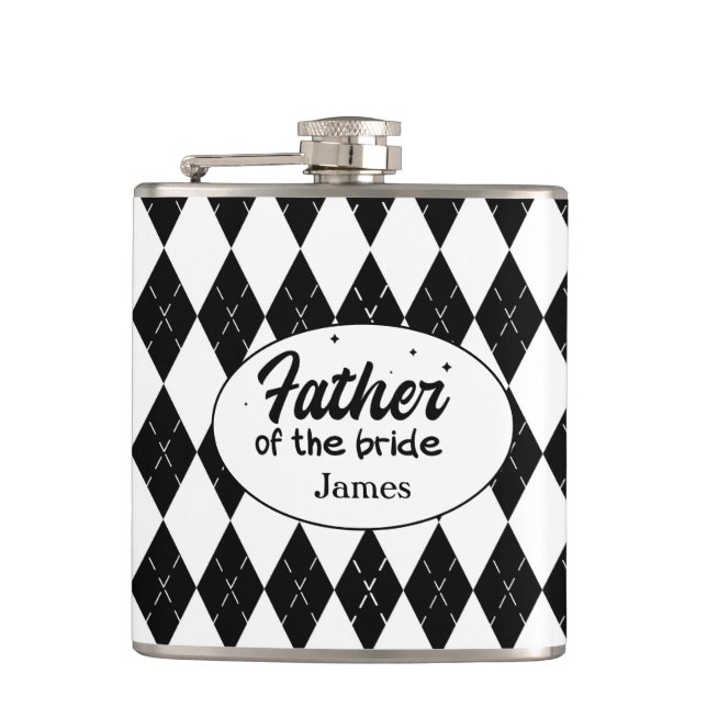 Personalized Father of the Bride Flask (Front)