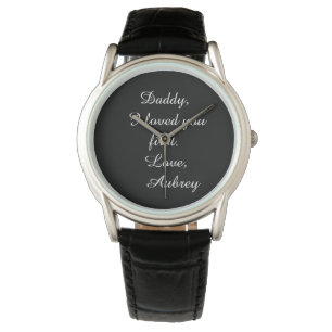 Personalized "Father of the Bride" Leather Watch