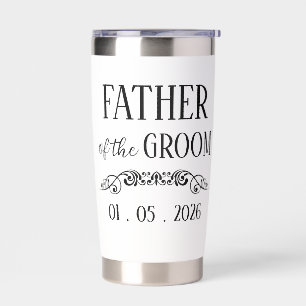 Personalized Father of the Bride or Father of Groo Insulated Tumbler