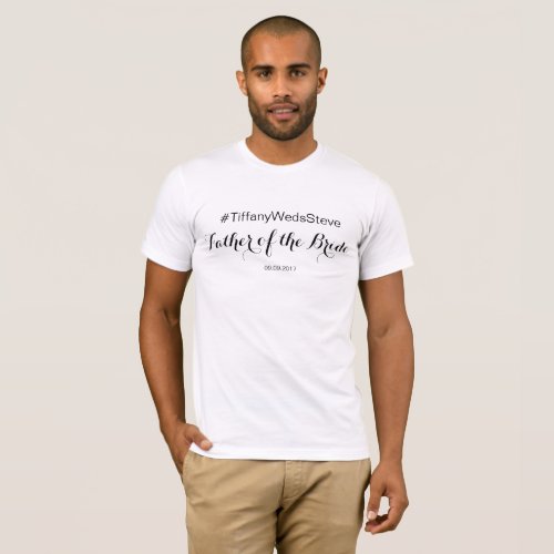Personalized Father of the Bride T_shirt from Set