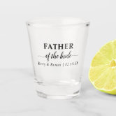 father of the bride shot glass