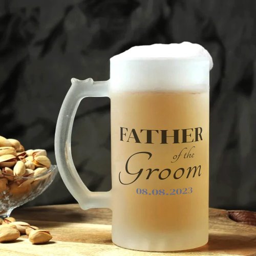 Personalized Father of the Groom Beer Mug