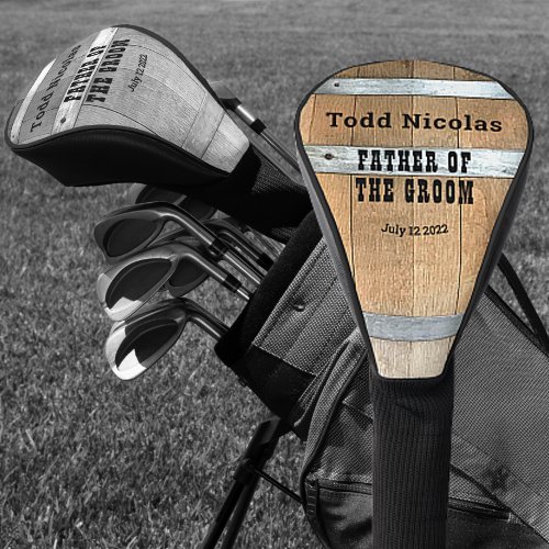 Personalized Father of the Groom Golf Head Cover