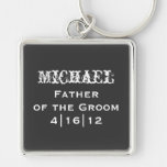 Personalized Father Of The Groom Keychain at Zazzle