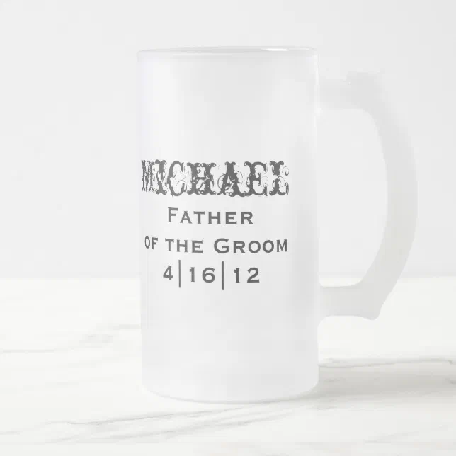 Personalized Father of the Groom Mug Zazzle