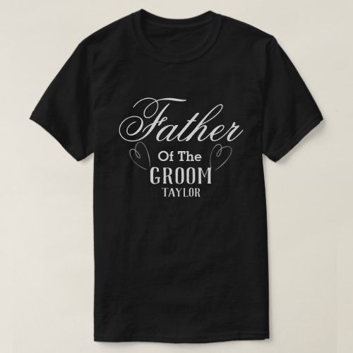 Personalized father of the Groom T_Shirt
