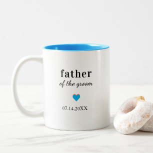 Personalized Father of the Groom Two-Tone Coffee Mug