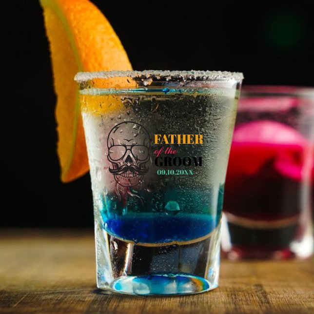 Personalized Father of the Groom Wedding Day Gift  Shot Glass (Creator Uploaded)