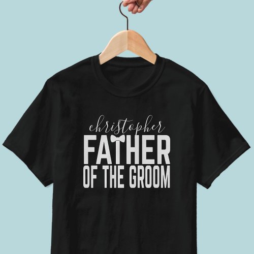 Personalized Father of the Groom Wedding T_Shirt