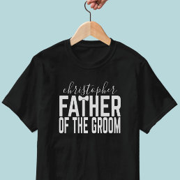 Personalized Father of the Groom Wedding T-Shirt