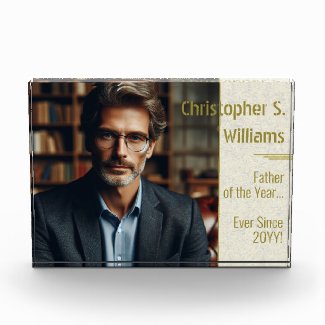 Personalized Father of the Year Ever Since Gold