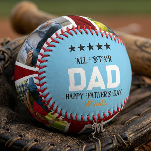 Personalized Father’s Day Baseball Photo Gift