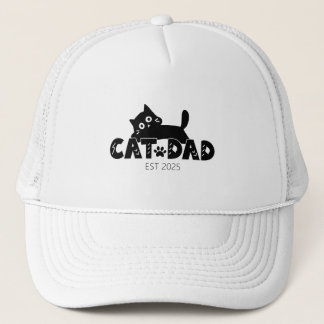 Personalized Father’s Day Gift for Cat Lovers Trucker Hat