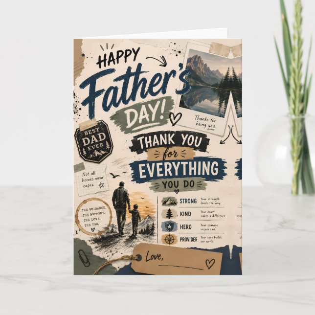 Personalized Father’s Day Keepsake Card (Front)