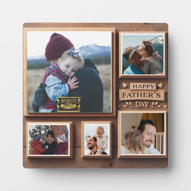 Personalized Father’s Day Monogram Plaque (Front)