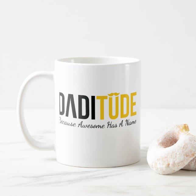 Personalized Father’s Day Mug - Best Dad Ever Coff (With Donut)