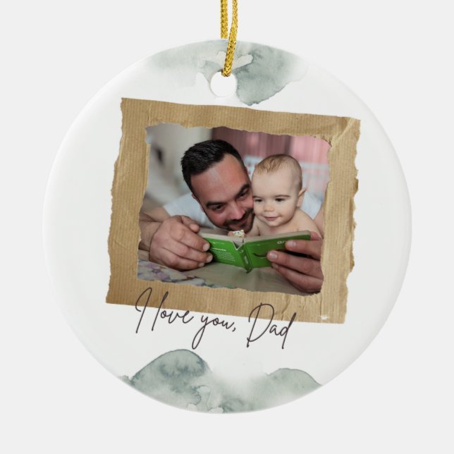 Personalized Father’s Day Ornament (Front)