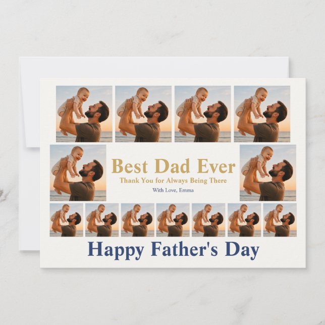 Personalized Father’s Day Photo Card for Dad (Front)