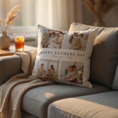 Personalized Father’s Day Photo | Custom Day Throw Pillow