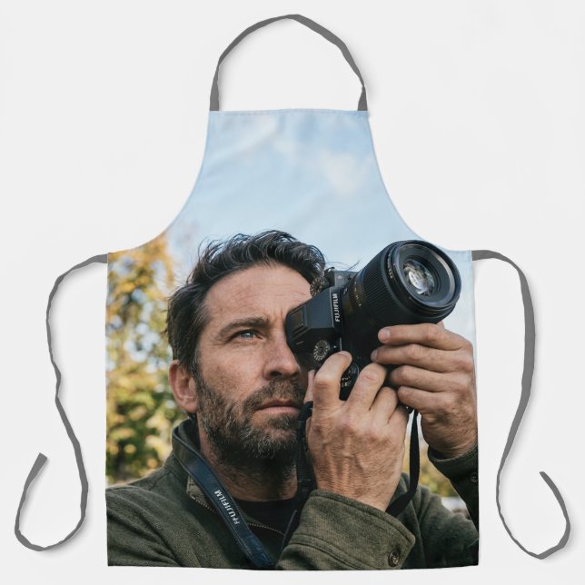 Personalized Father's Day Apron Custom Face Gift (Front)