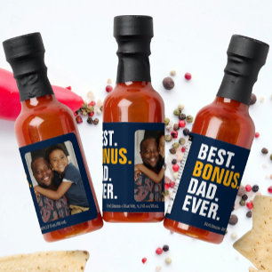 Personalized Fathers Day Best Bonus Dad Ever Hot Sauces