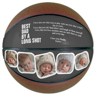 Personalized Fathers Day Best Dad By A Long Shot Basketball
