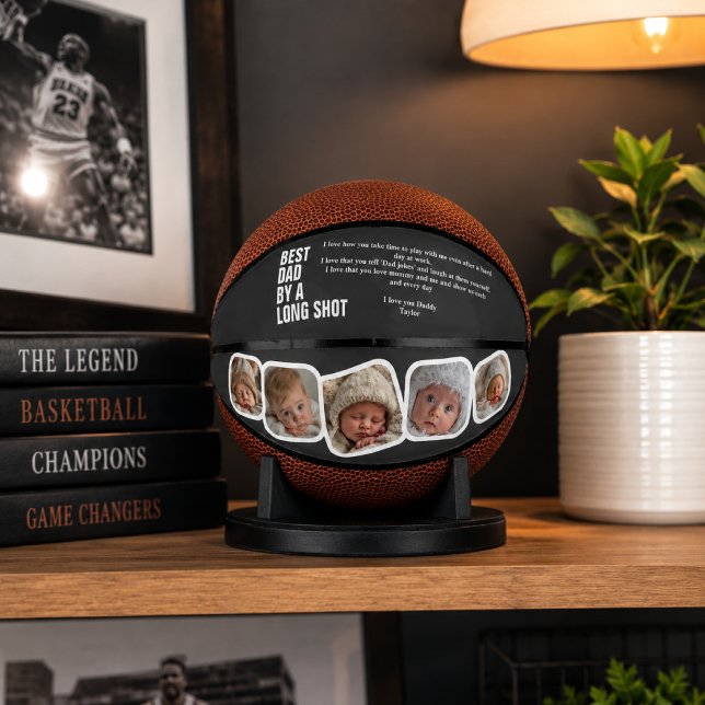 Personalized Fathers Day Best Dad By A Long Shot Mini Basketball (Personalized Fathers Day Best Dad By A Long Shot Mini Basketball 6 inches in diameter by Ricaso)