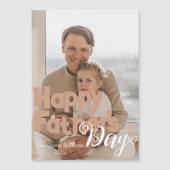 Personalized Fathers Day, best dad ever gift (Front)