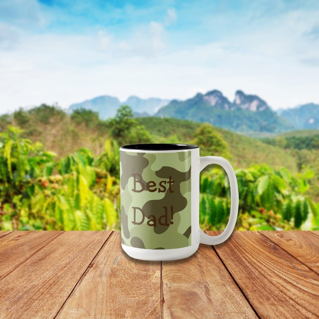 Personalized father's day Camouflage Mug (Best dad Coffee Mug)