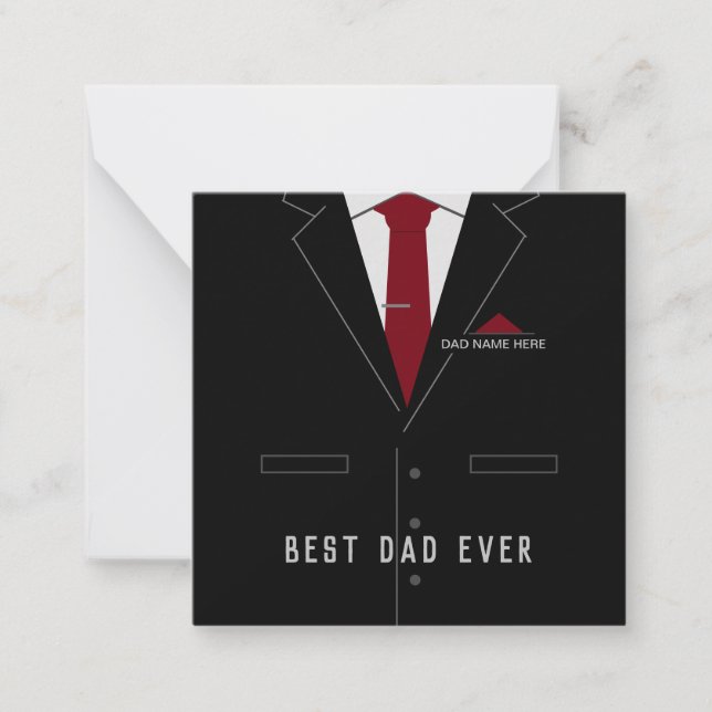 Personalized Fathers Day Card - Best DAD Ever (Front)