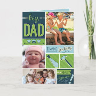 Personalized Fathers Day Card with Photos