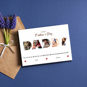 Personalized Father's Day DADDY Photo Collage Invitation