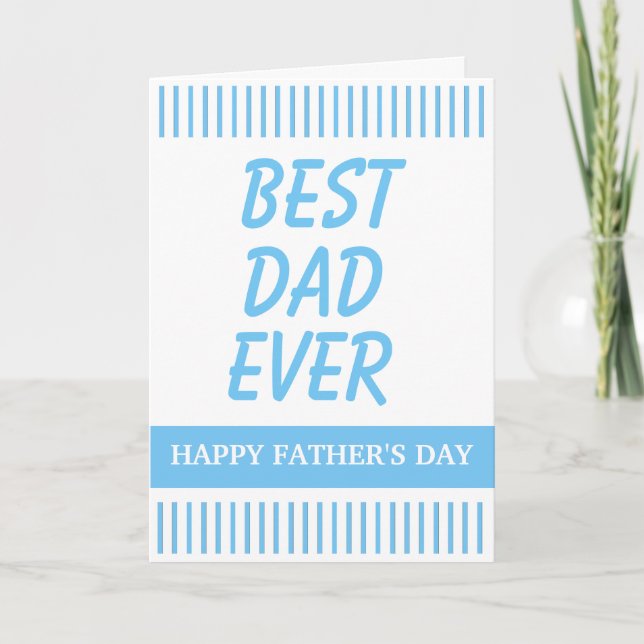 Personalized Father's Day Folded Greeting Card (Front)