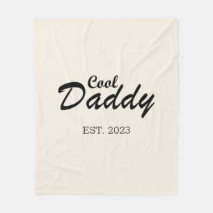 Personalized Fathers Day Gift Cool Dad Fleece Blanket