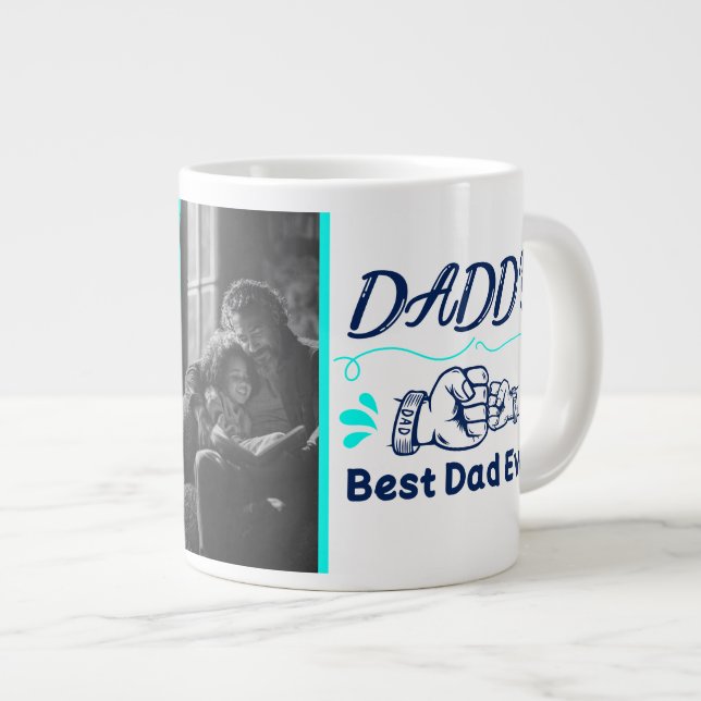  Personalized Father's Day Gift Daddy Giant Coffee Mug (Front Right)