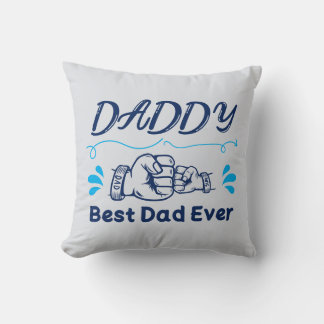  Personalized Father's Day Gift Daddy Throw Pillow