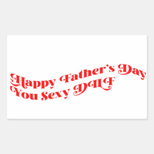 Personalized Father's Day Gift from Wife Rectangular Sticker