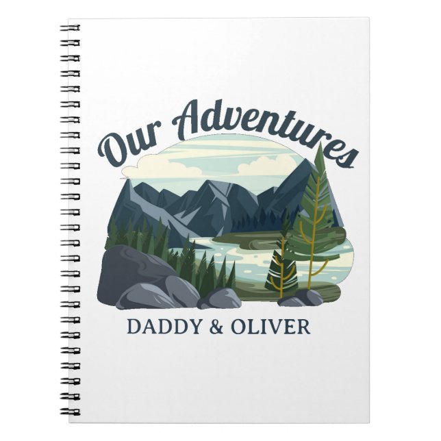 Personalized Father's Day Gift Notebook (Front)