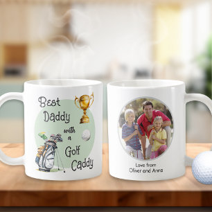 Personalized Father's Day Golf Daddy Photo Coffee Mug